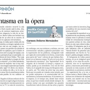 CALLAS EN CONCIERTO – NOVIEMBRE 29