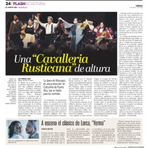Una «Cavalleria Rusticana» de altura